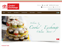 Tablet Screenshot of cooks-exchange.com